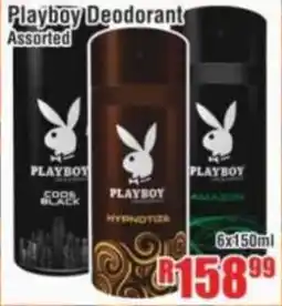 Devland Cash And Carry Playboy Deodorant Assorted offer