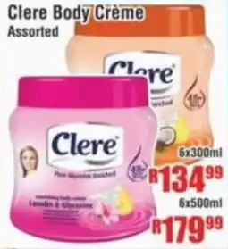 Devland Cash And Carry Clere Body Crème Assorted offer