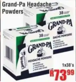 Devland Cash And Carry Grand-Pa Headache Powders offer
