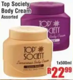 Devland Cash And Carry Top Society Body Cream Assorted offer