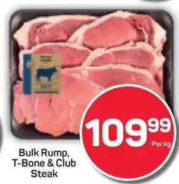 Pick n Pay Hypermarket Bulk Rump, T-Bone & Club Steak offer