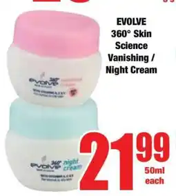 Boxer EVOLVE 360° Skin Science Vanishing / Night Cream offer