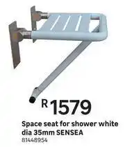 Leroy Merlin Sansea Space Seat For Shower(White) Dia 35mm 81448954 offer