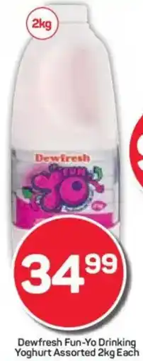 Pick n Pay Dewfresh Fun-Yo Drinking Yoghurt Assorted offer