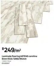 Leroy Merlin Artens Laminate Flooring Carolina 8mm Thick-1286 x 194mm Per Sqm offer