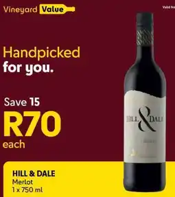 Makro HILL & DALE Merlot offer