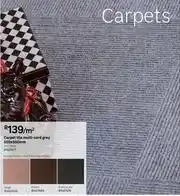 Leroy Merlin Carpet Tile Multi Cord Grey-500 x 500mm Per Sqm offer