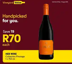 Makro’s liquor HER WINE Collection Pinotage offer