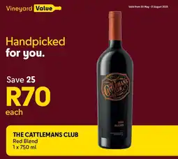 Makro’s liquor THE CATTLEMANS CLUB Red Blend offer