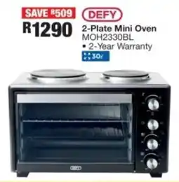 OK Furniture DEFY 2-Plate Mini Oven offer