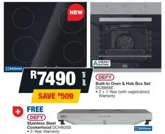 OK Furniture DEFY Built-In Oven & Hob Box Set offer