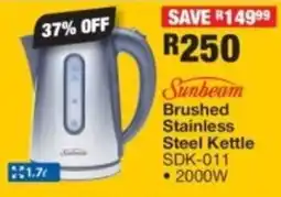 OK Furniture Sunbeam Brushed Stainless Steel Kettle offer