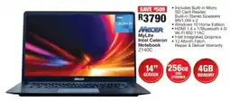 OK Furniture MECER MyLife Intel Celeron Notebook offer