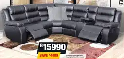 OK Furniture Camelot Corner Recliner Lounge Suite with Console offer