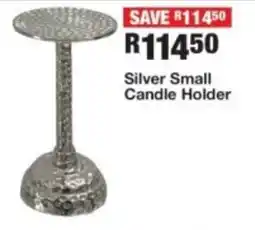 OK Furniture Silver Small Candle Holder offer
