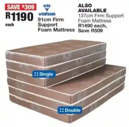 OK Furniture Vitafoam Firm Support Foam Mattress offer