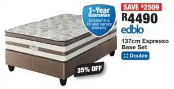 OK Furniture Edblo Espresso Base Set offer