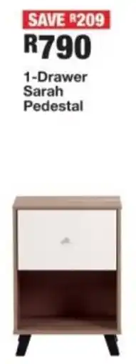 OK Furniture 1-Drawer Sarah Pedestal offer