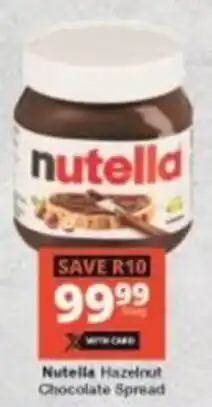 Checkers Hyper Nutella Hazelnut Chocolate Spread offer