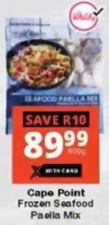 Checkers Cape Point Frozen Seafood Paella Mix offer