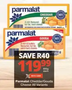 Checkers Parmalat Cheddar/ Gouda Cheese All Variants offer