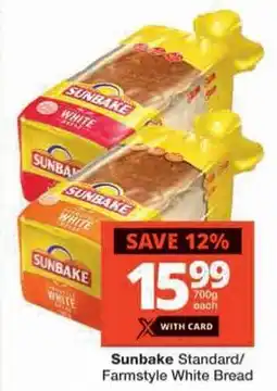 Checkers Sunbake Standard/ Farmstyle White Bread offer