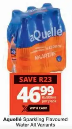 Checkers Aquellé Sparkling Flavoured Water All Variants offer