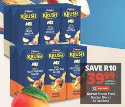 Checkers Hyper Clover Krush Fruit Nectar Blend All Variants offer