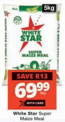 Checkers White Star Super Maize Meal offer