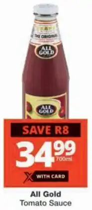 Checkers All Gold Tomato Sauce offer