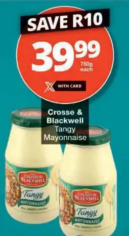 Checkers Crosse & Blackwell Tangy Mayonnaise offer