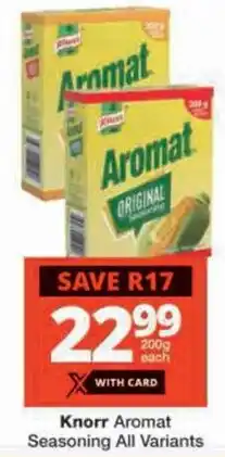 Checkers Knorr Aromat Seasoning All Variants offer