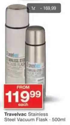 Checkers Travelvac Stainless Steel Vacuum Flask offer