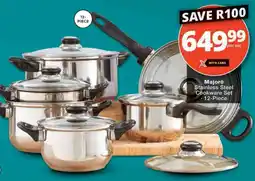 Checkers Majoré Stainless Steel Cookware Set offer