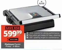 Checkers Platinum Panini Press offer