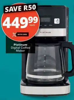 Checkers Platinum Digital Coffee Maker offer