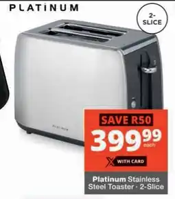 Checkers Platinum Stainless Steel Toaster offer