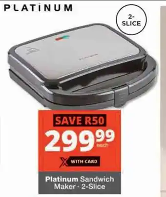 Checkers Platinum Sandwich Maker offer