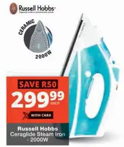 Checkers Russell Hobbs Ceraglide Steam Iron offer