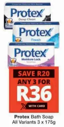 Checkers Protex Bath Soap All Variants offer