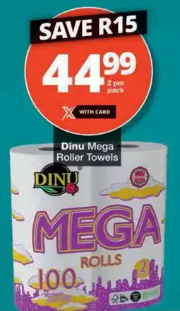 Checkers Dinu Mega Roller Towels offer