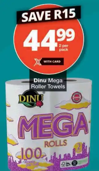 Checkers Dinu Mega Roller Towels offer