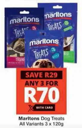 Checkers Marltons Dog Treats All Variants offer