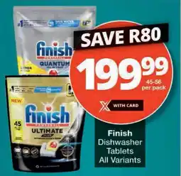 Checkers Finish Dishwasher Tablets All Variants offer