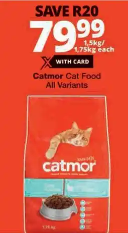 Checkers Catmor Cat Food All Variants offer