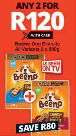 Checkers Beeno Dog Biscuits All Variants offer