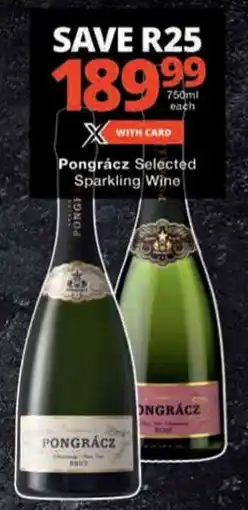 Checkers Pongrácz Selected Sparkling Wine offer