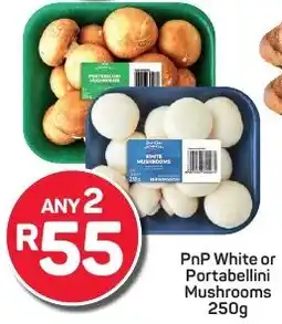 Pick n Pay PnP White or Portabellini Mushrooms offer