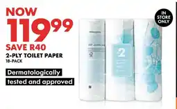 Woolworths 2-ply toilet paper offer
