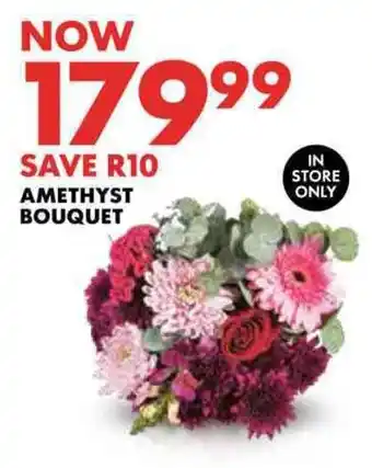 Woolworths Amethyst bouquet offer